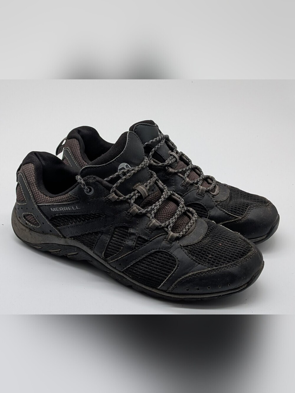 Merrell Rockbit Cove Men's Size 9 Black Hiking Trekking Trail Shoes